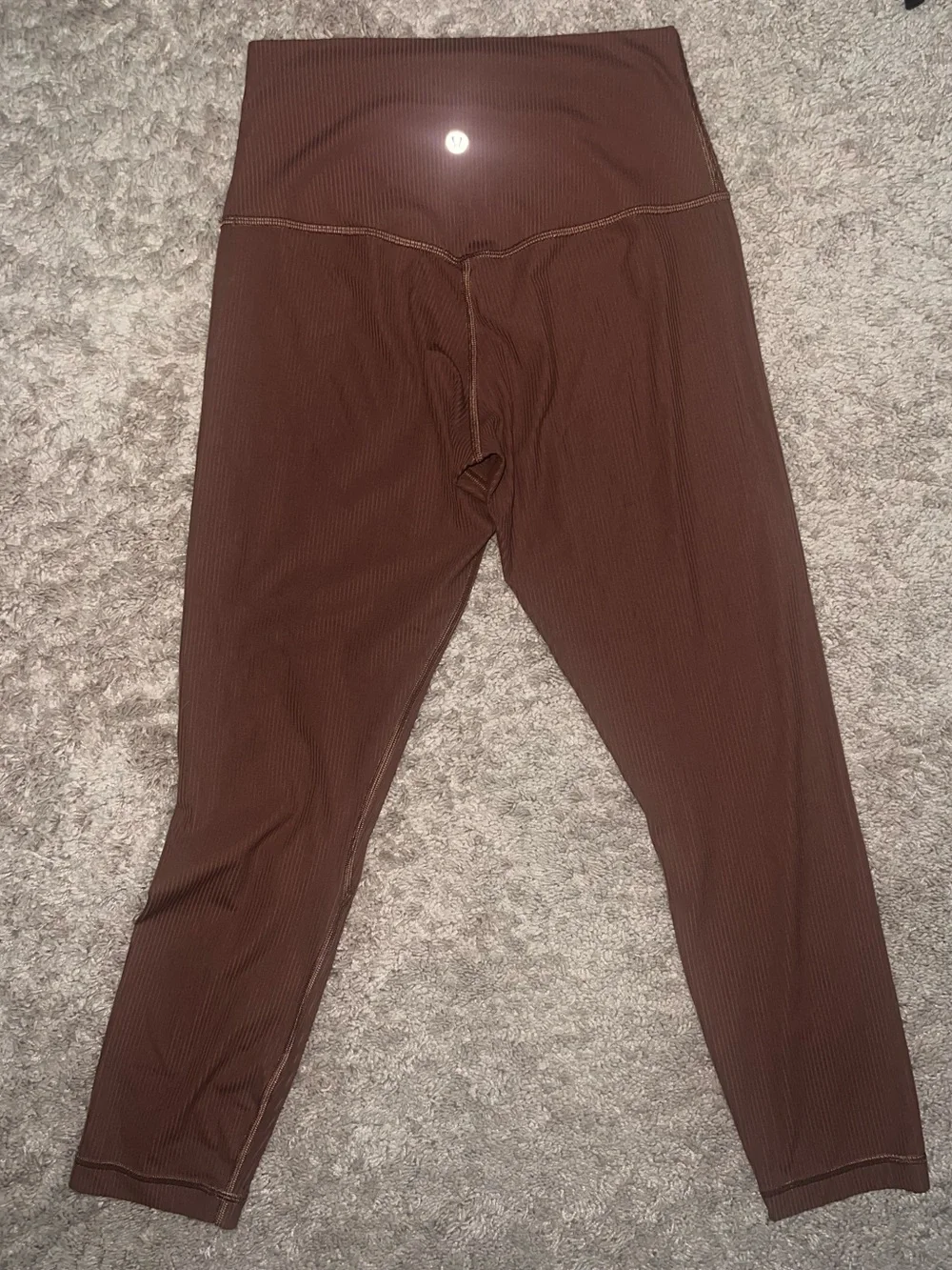 Lululemon Align Ribbed High-Rise Leggings Crop 23” in Espresso Size 6